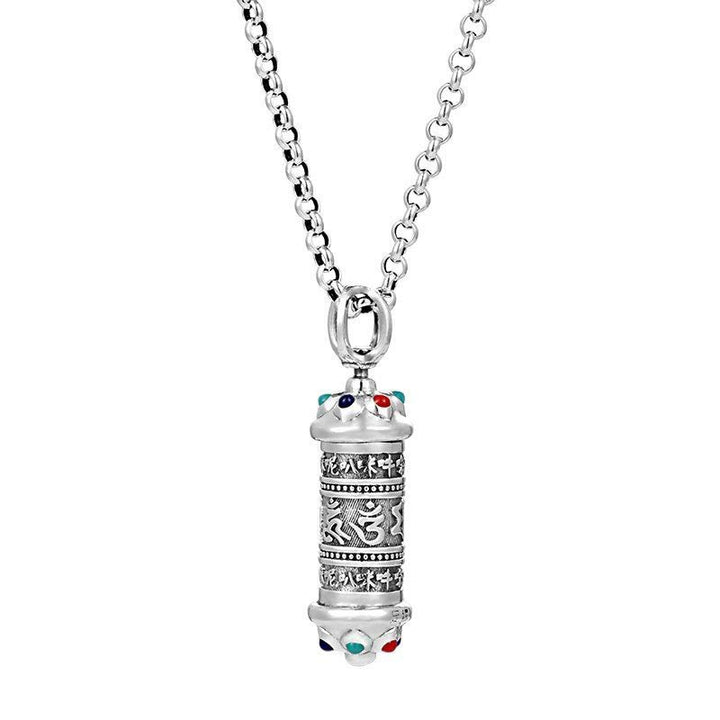 Buddha Stones Tibétain Om Mani Padme Hum Focus Collier Pendentif - image 5