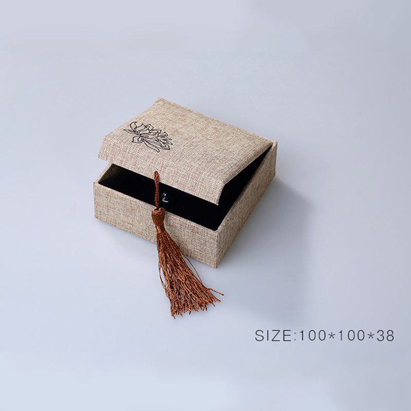 Coffret de rangement pour bijoux motif lotus Buddha Stones Coffret cadeau pompons - image 9