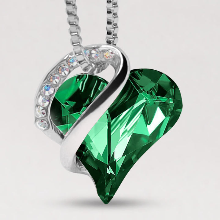 Collier pendentif énergie de guérison pierre de naissance coeur amour Buddha Stones - 5 mai - Vert émeraude - image 18