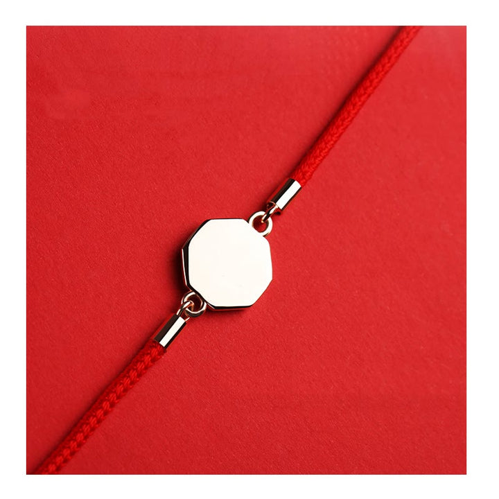 Bracelet tressé artisanal en argent sterling 925 Buddha Stones et poisson Koi porte-bonheur changeant de couleur