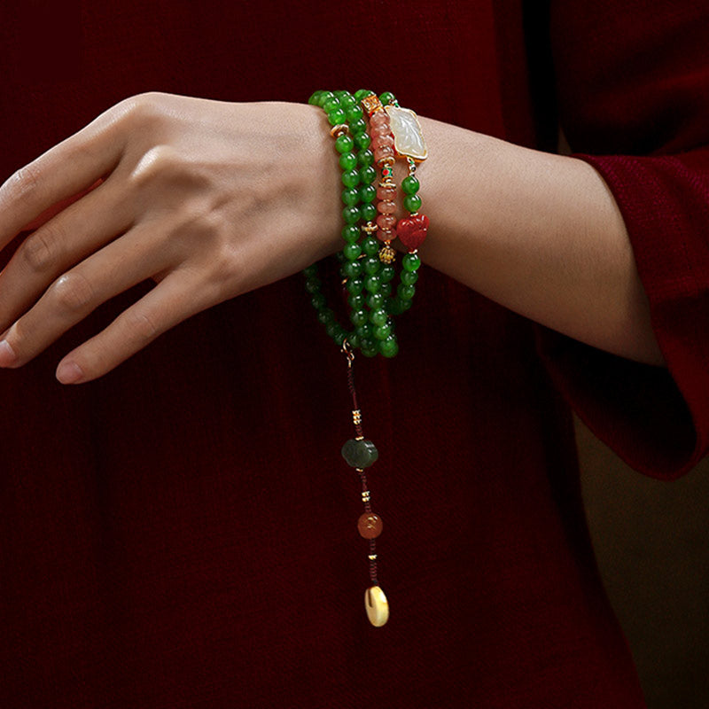 Bracelet Mala Buddha Stones