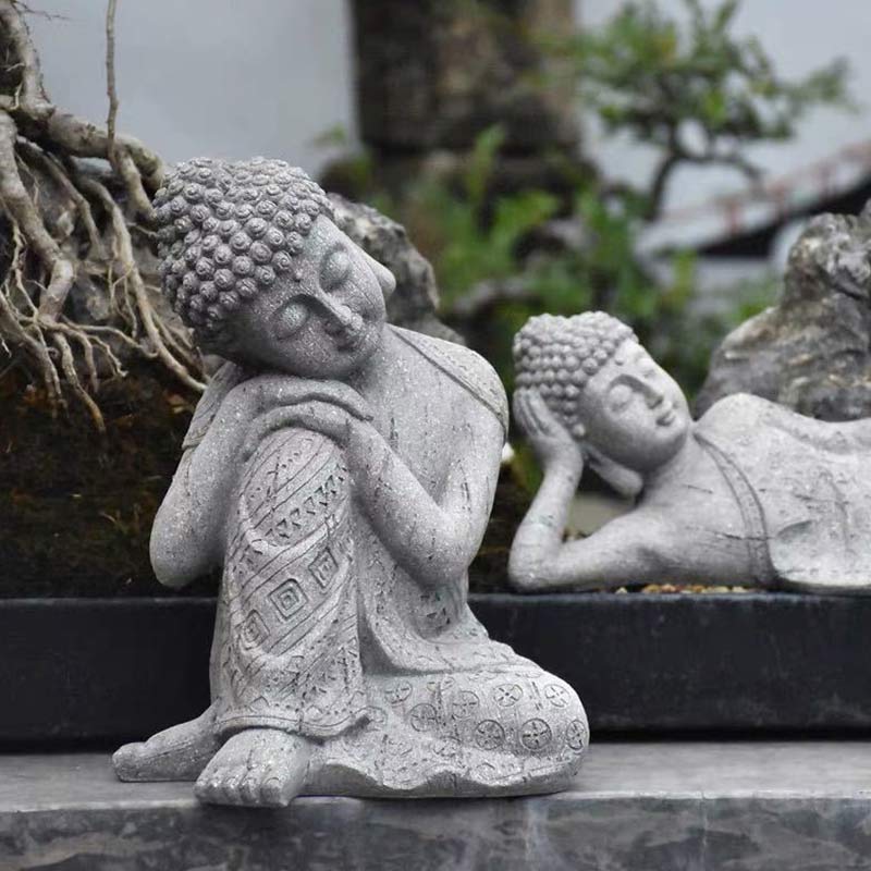 Buddha Stones Méditation tibétaine Bouddha Bénédiction Compassion Sérénité Décoration de la maison - image 3