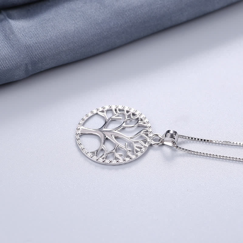 Collier pendentif création arbre de vie en argent sterling 925 avec Buddha Stones - image 4