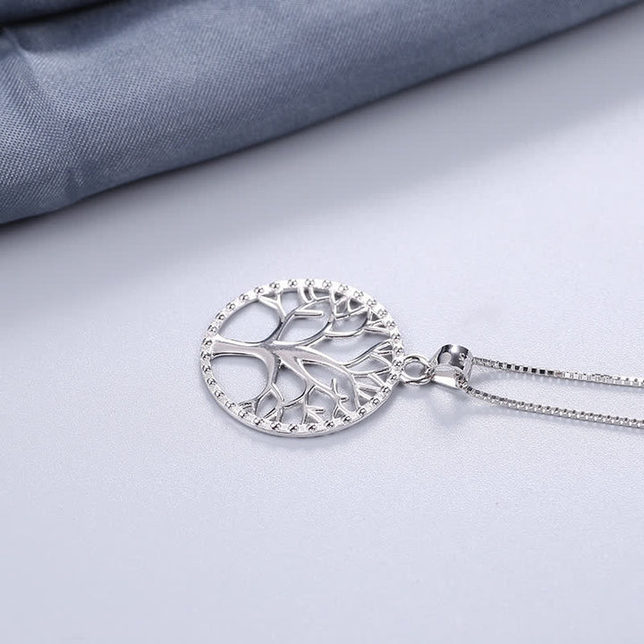 Collier pendentif création arbre de vie en argent sterling 925 avec Buddha Stones - image 4