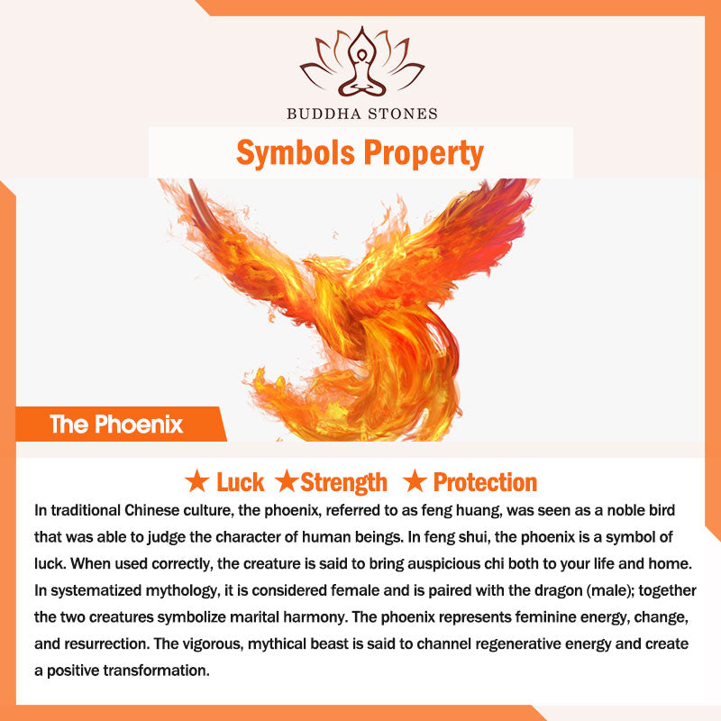 Collier avec pendentif de protection porte-bonheur Phoenix en argent sterling 990 Buddha Stones - image 9