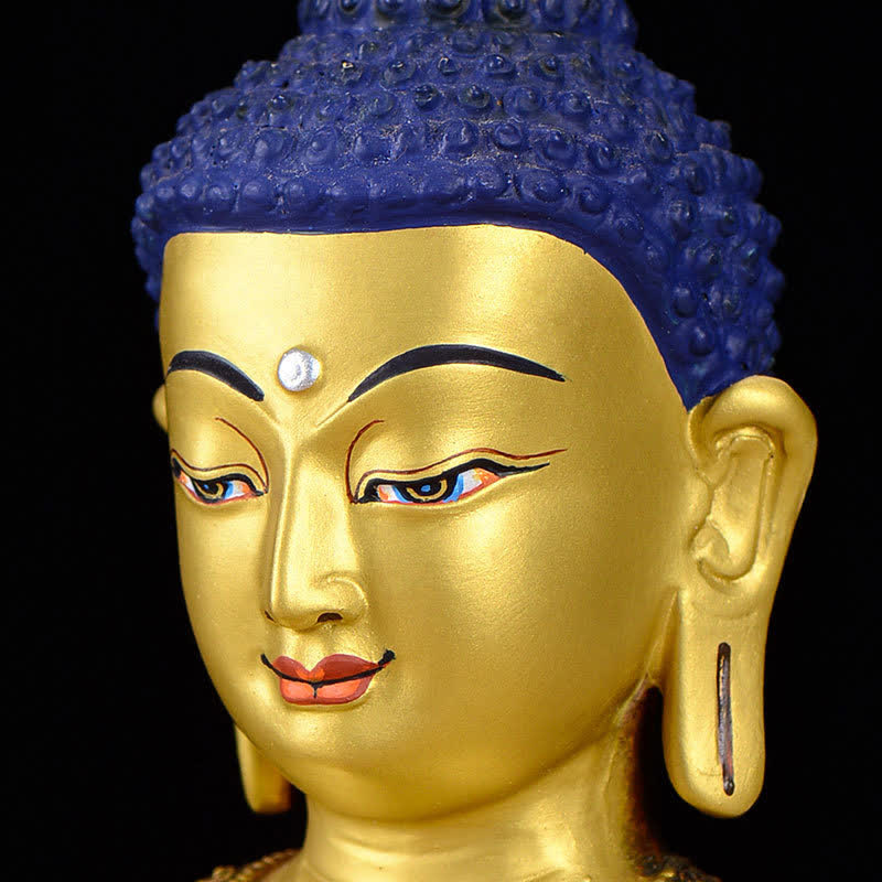 Statue décorative en cuivre de la compassion de Bouddha Shakyamuni - image 7