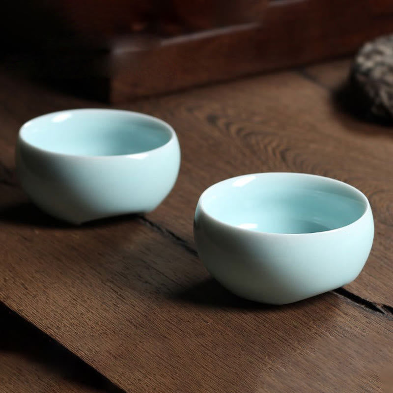 Buddha Stones Poisson Koi Coloré Tasse à Thé en Céramique Tasse à Thé Kung Fu Bol