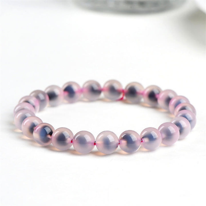 Bracelet de perles en agate naturelle colorée de Buddha Stones Harmony Strength