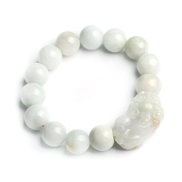 Bracelet porte-bonheur en jade PiXiu Buddha Stones Fengshui et richesse - 0,53 po (13,5 mm) - image 3