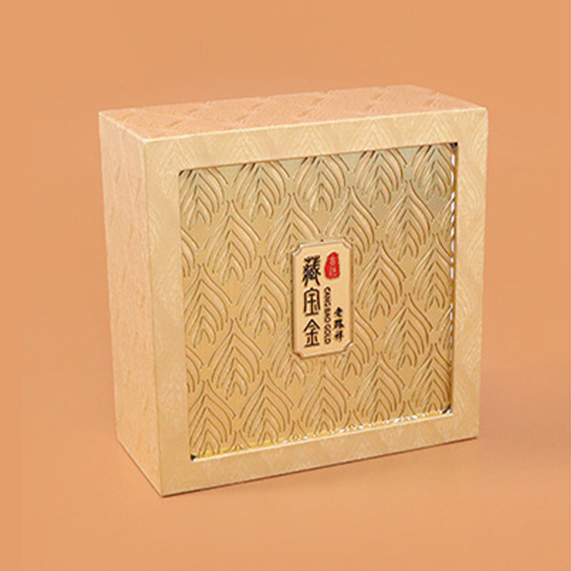 Coffret cadeau à motif de plumes pour rangement de bijoux rétro - image 1
