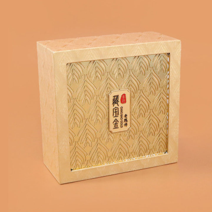 Coffret cadeau à motif de plumes pour rangement de bijoux rétro - image 1