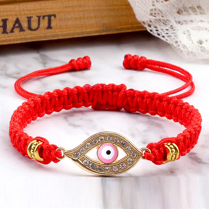 Bracelet en corde avec Buddha Stones pour éloigner le mauvais œil et les mauvais esprits