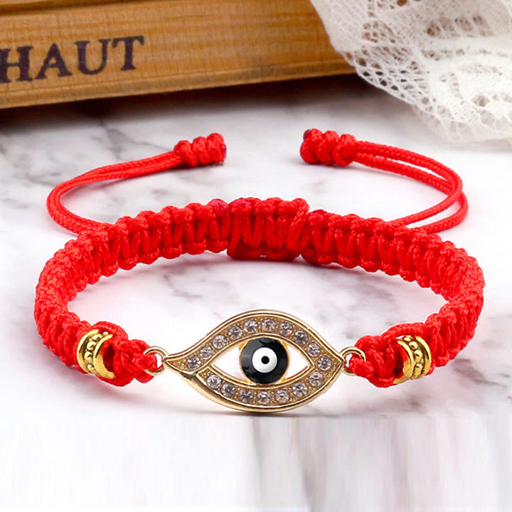 Bracelet en corde avec Buddha Stones pour éloigner le mauvais œil et les mauvais esprits