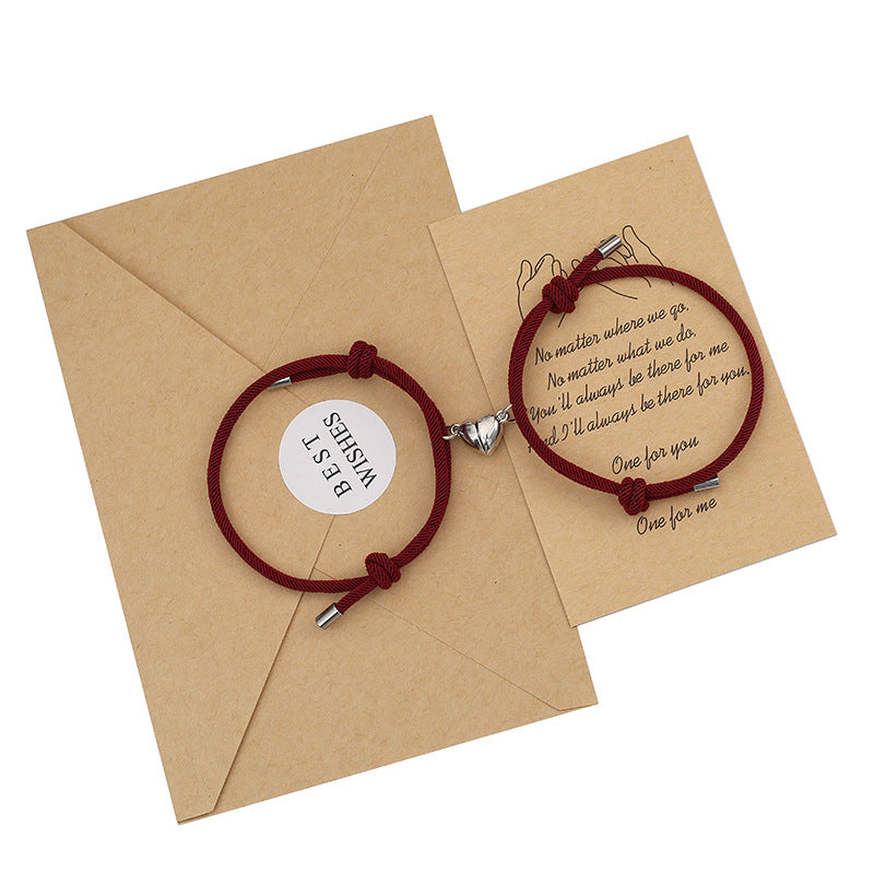 Lot de 2 bracelets magnétiques pour couple