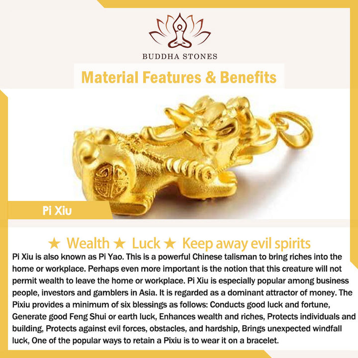 Collier pendentif rotatif PiXiu Lucky Wealth Buddha Stones - image 9
