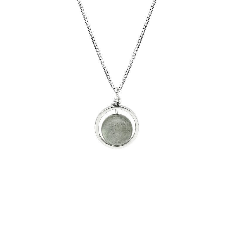 Buddha Stones pendentif rotatif en argent sterling 925 avec pierres de lune et planète d'amour - image 12