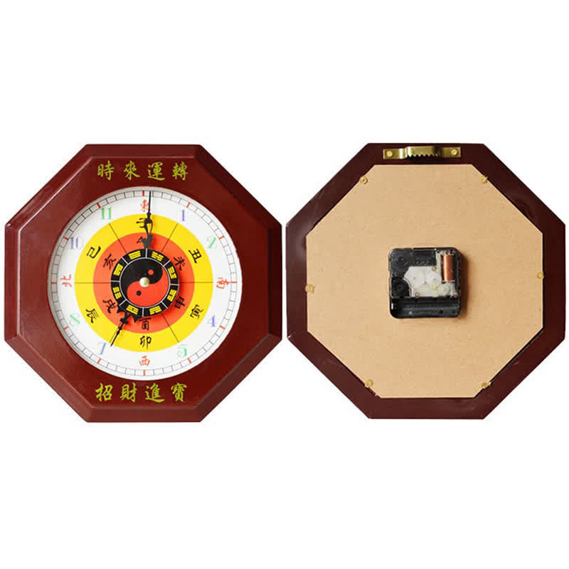 Horloge murale Feng Shui Bagua Map Balance Energy Map