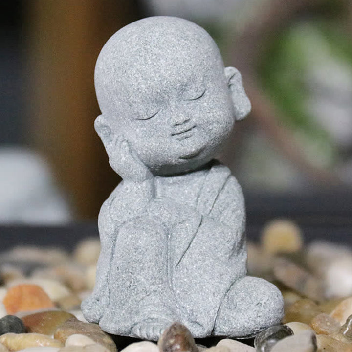 Buddha Stones Méditation Prière Statue de Bouddha Compassion Décoration de la maison