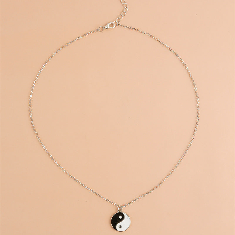 Collier pendentif équilibre harmonie yin yang 2 pièces - image 3