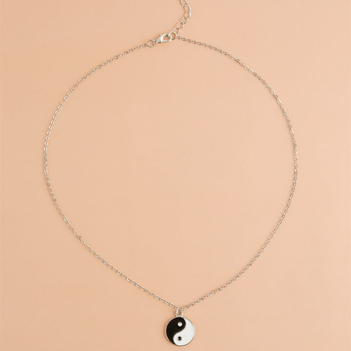 Collier pendentif équilibre harmonie yin yang 2 pièces - image 3