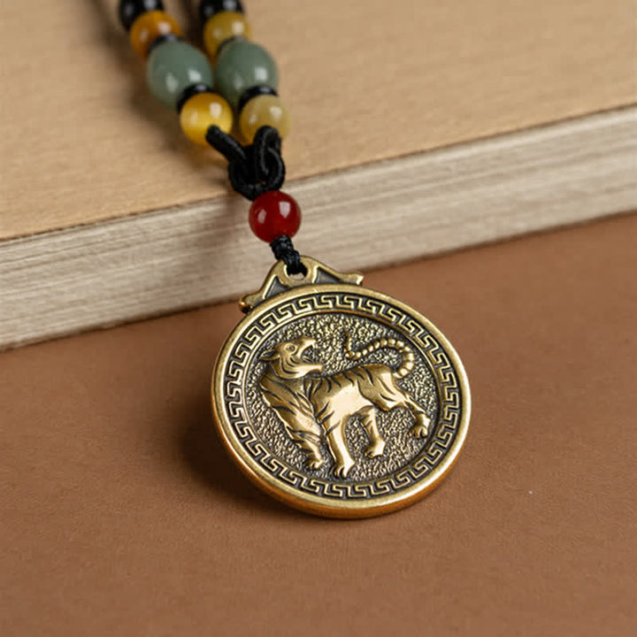 Collier avec pendentif et 12 bénédictions du zodiaque chinois - image 14