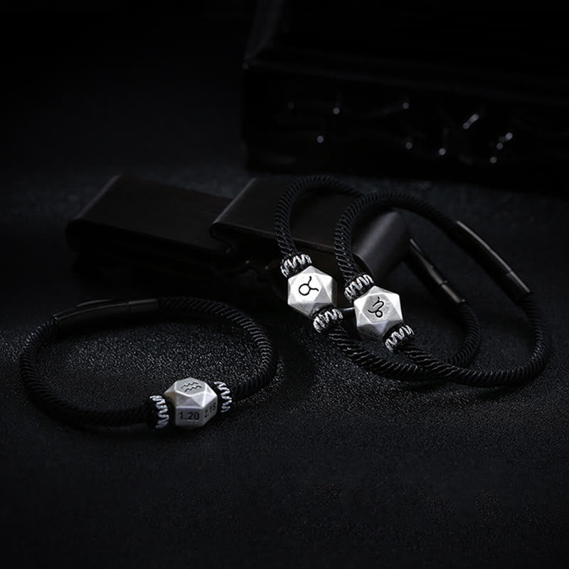 Bracelet en argent sterling 999 Buddha Stones et protection des 12 constellations du zodiaque, fait à la main - image 21