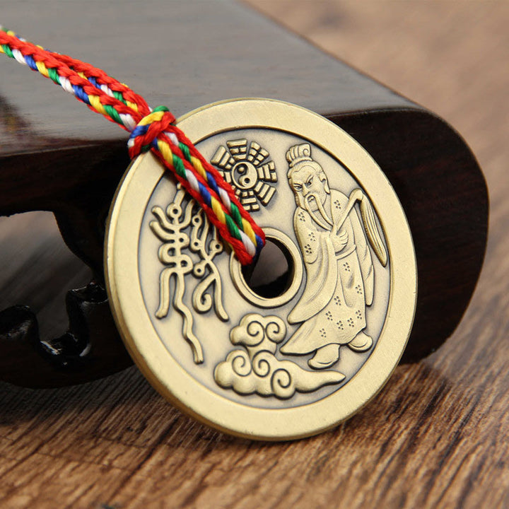 Buddha Stones Taoïsme Yin Yang Symbole Protection Pendentif Décoration Amulette