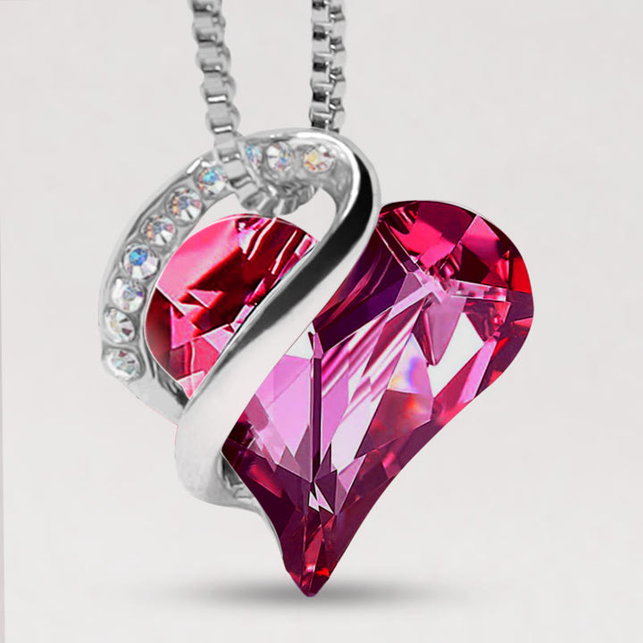 Collier pendentif énergie de guérison pierre de naissance coeur amour Buddha Stones - 02 février - Rose violet - image 7