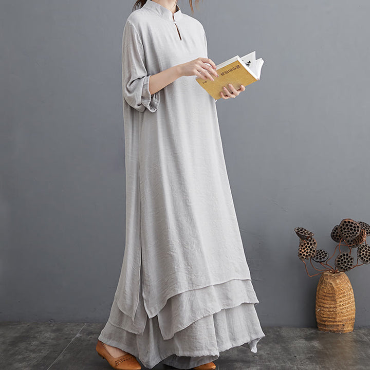 Ensemble de vêtements pour femmes Buddha Stones et motif simple pour méditation, prière, pratique spirituelle zen, yoga