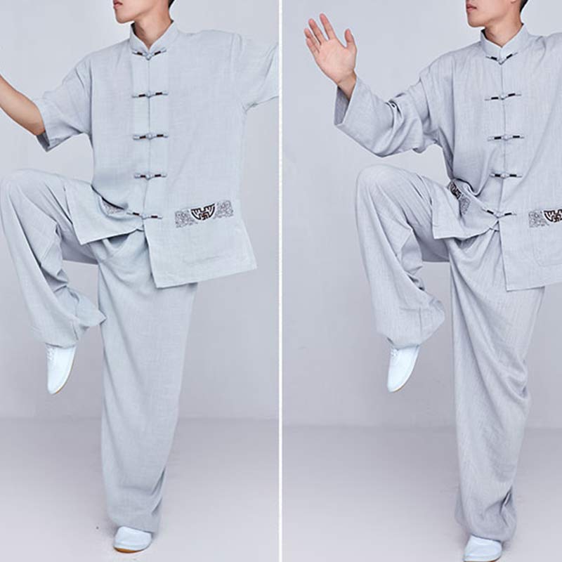 Ensemble de vêtements unisexe brodés Buddha Stones, méditation, prière zen, Tai Chi spirituel, Qigong - image 26
