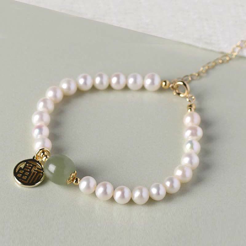 Bracelet de perles de guérison et de bonheur en jade Hetian Buddha Stones