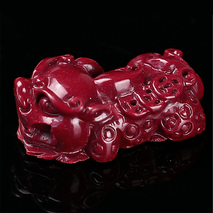 Bracelet Buddha Stones en cinabre et pierres de Bouddha Pixiu Calm