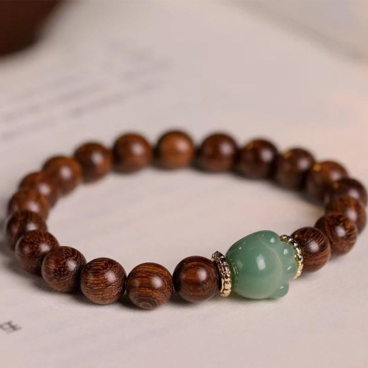 Bracelet de protection pour pattes de chat en bois de santal et Buddha Stones - image 5