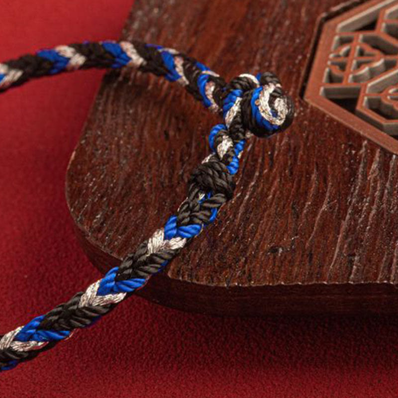 Bracelet porte-bonheur multicolore Buddha Stones "Que la prospérité remplisse votre vie"