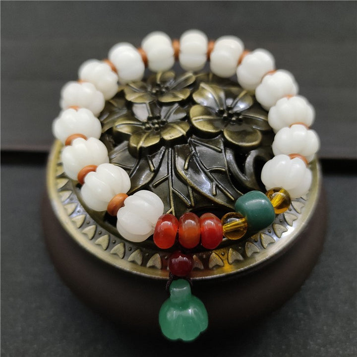 Bracelet Bodhi Harmony en agate de graine de Bodhi naturelle