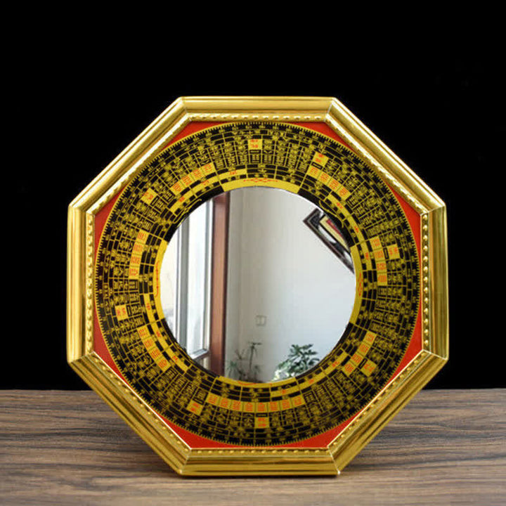 Carte Feng Shui Bagua Pièces des Cinq Empereurs Gourde Équilibre Carte Énergie Salon Miroir