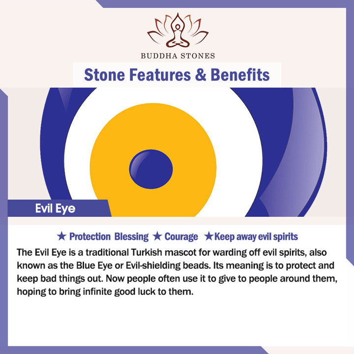 Buddha Stones et symbole de protection contre le mauvais œil