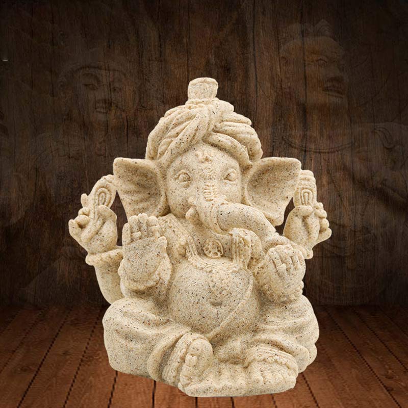 Statue d'éléphant Ganesh Ganpati Bénédiction Protection Décoration de la maison