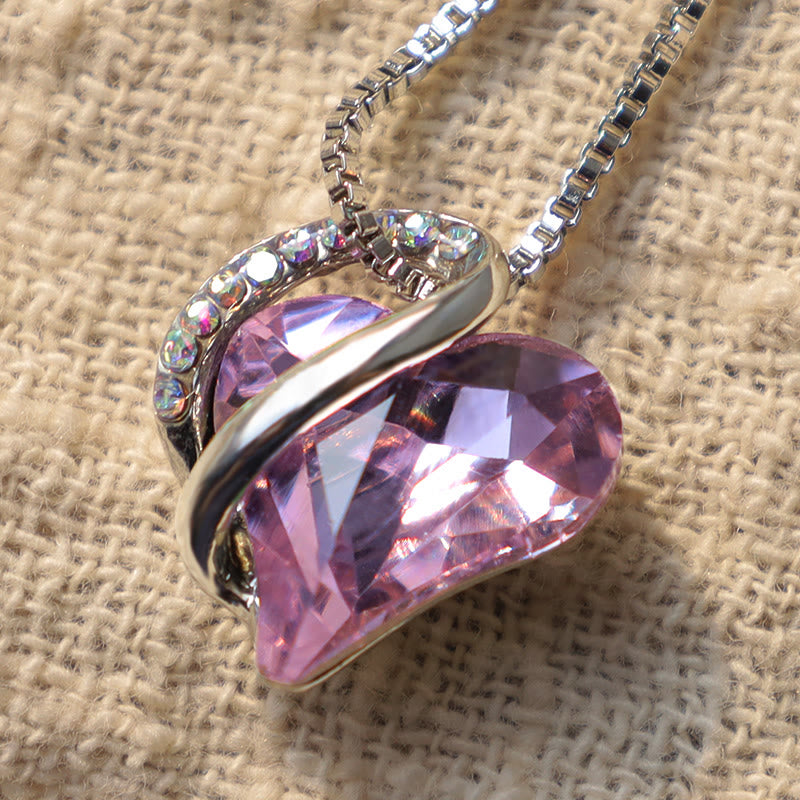 Collier pendentif énergie de guérison pierre de naissance coeur amour Buddha Stones