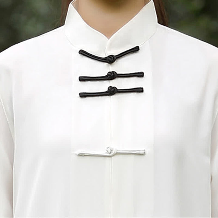 Buddha Stones 3 pièces Yin Yang arbre Tai Chi spirituel Zen pratique méditation prière uniforme ensemble de vêtements unisexe - image 6