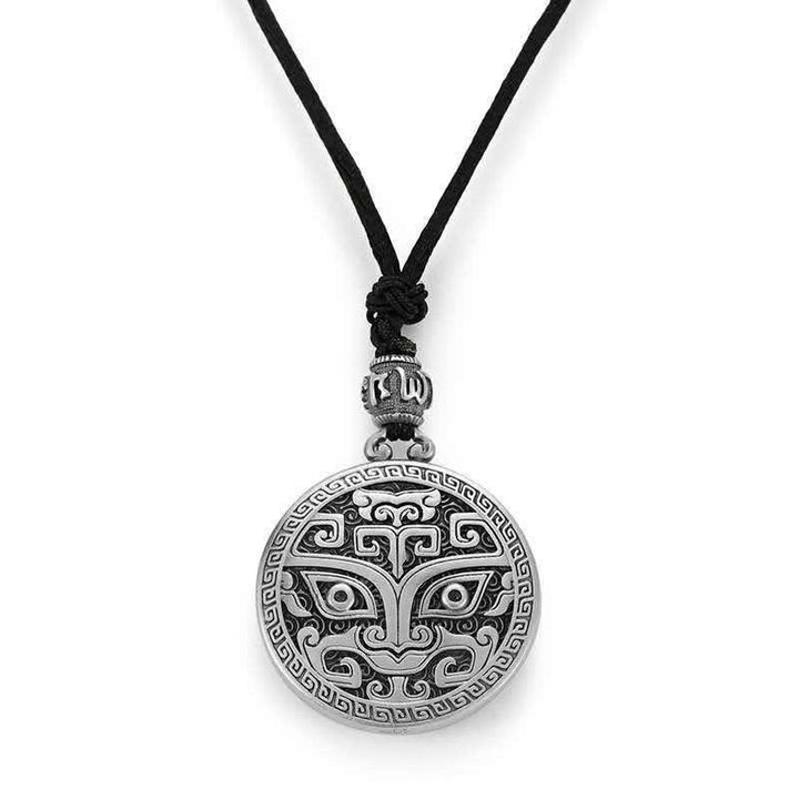 Collier pendentif porte-bonheur Feng Shui, créature mythologique Taotie