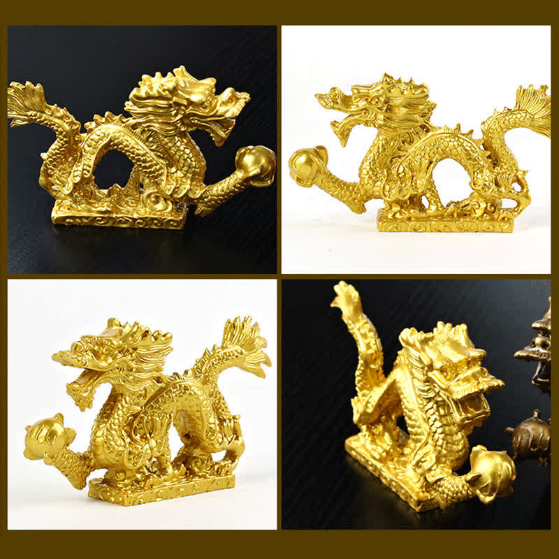 Buddha Stones Feng Shui Dragon Nuage de Bon augure Richesse Chance Décoration