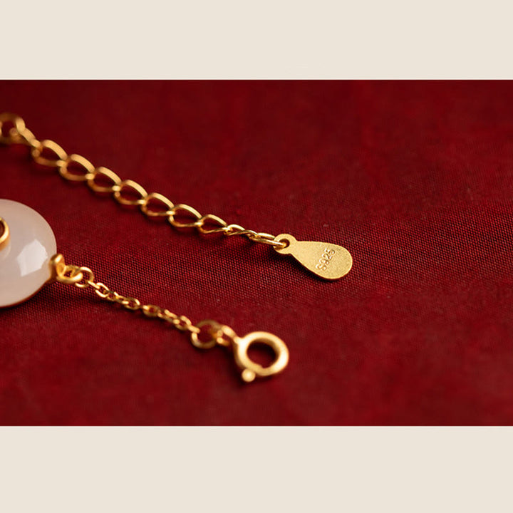 Bracelet porte-bonheur en jade Buddha Stones et nuages de bon augure