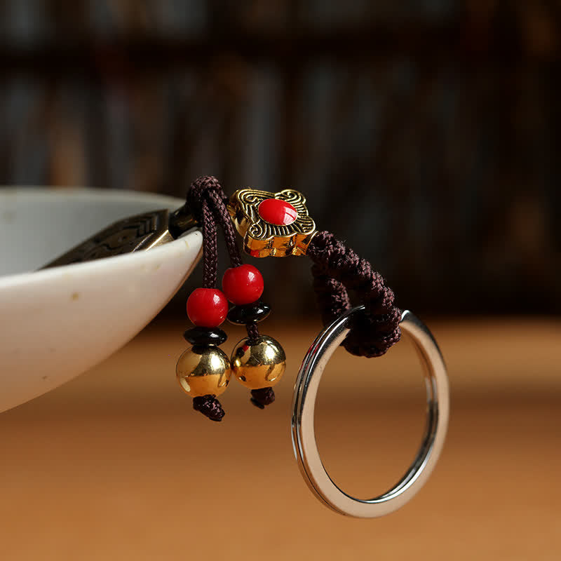 Porte-clés Feng Shui Bagua Yin Yang Balance Paix