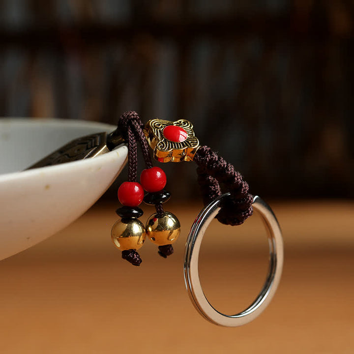 Porte-clés Feng Shui Bagua Yin Yang Balance Paix