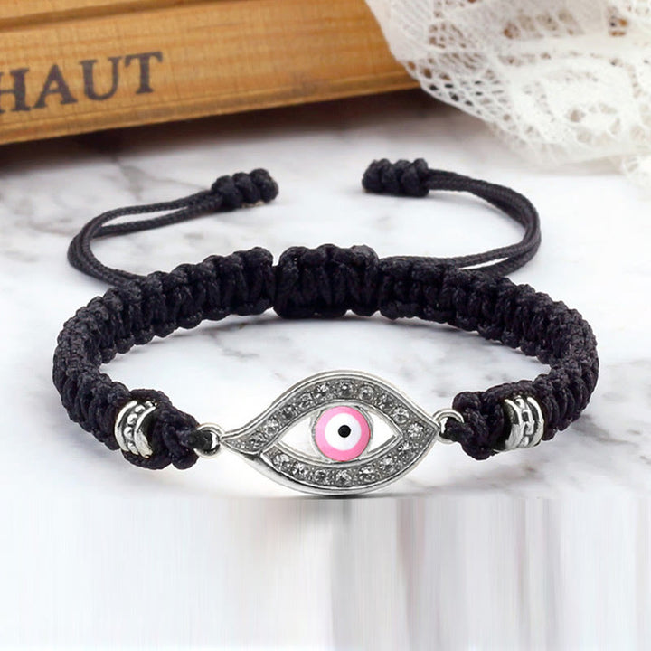 Bracelet en corde avec Buddha Stones pour éloigner le mauvais œil et les mauvais esprits