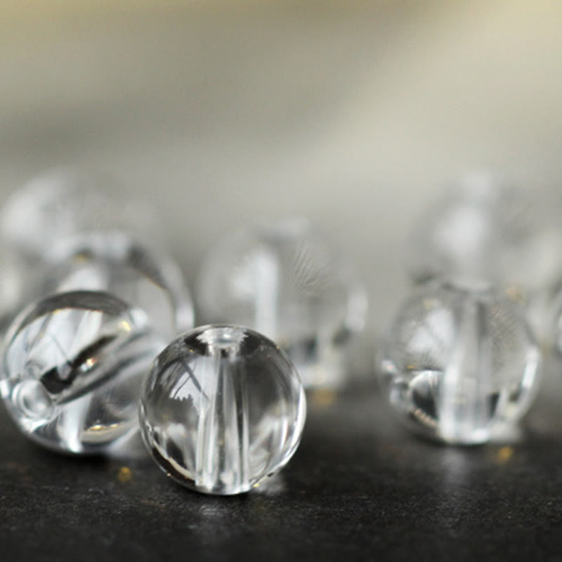 Bracelet triple tour de méditation en cristal blanc avec Bouddha du zodiaque chinois en argent sterling 925 et Buddha Stones - image 6