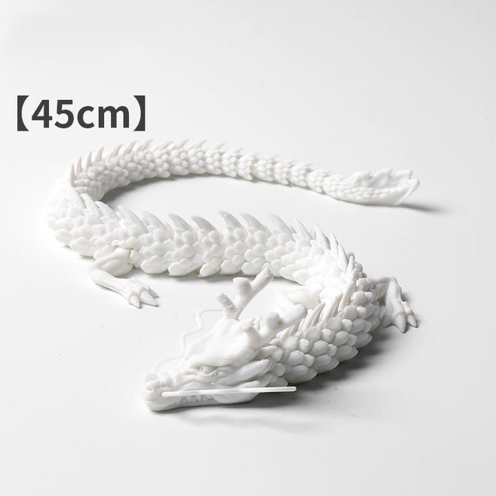 Buddha Stones Dragon lumineux Feng Shui imprimé en 3D pour décoration de la maison - Dragon blanc 45 cm - image 7