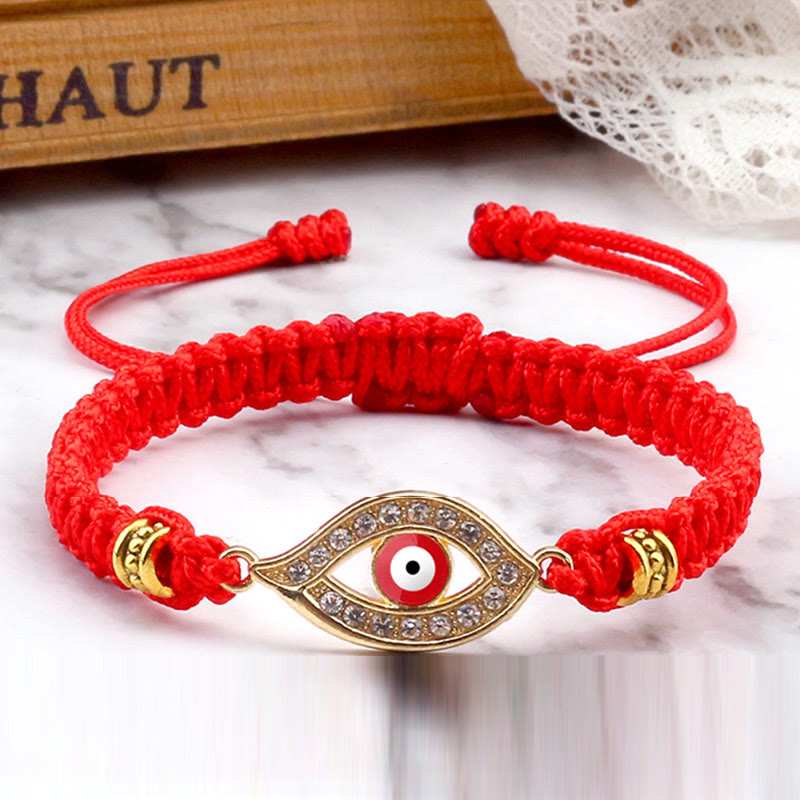 Bracelet en corde avec Buddha Stones pour éloigner le mauvais œil et les mauvais esprits