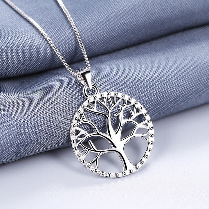 Collier pendentif création arbre de vie en argent sterling 925 avec Buddha Stones - L'Arbre de Vie - image 1